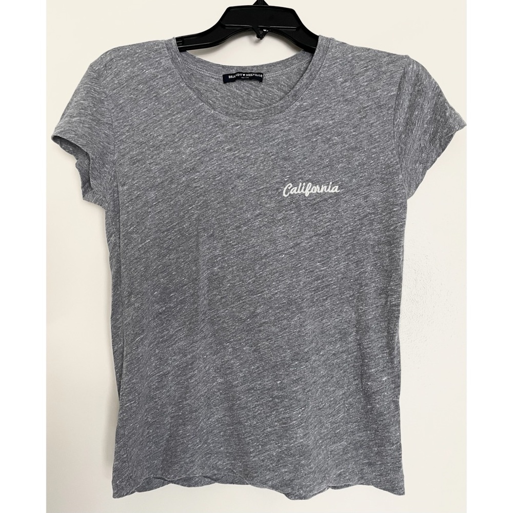 Brandy Melville California Gray T Shirt Short Sleeve
